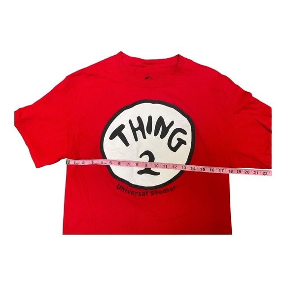Universal Studio Thing 2 Red Graphic Tee Size M - Picture 8 of 10